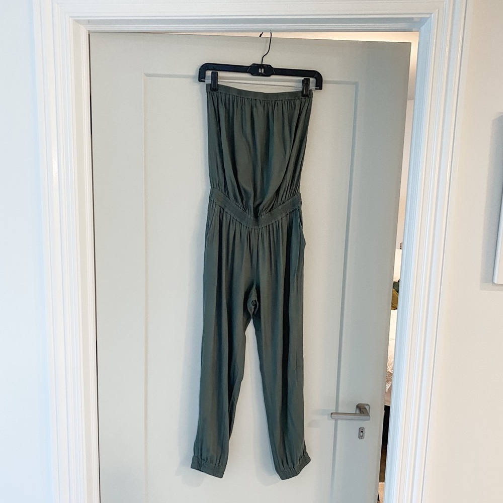 Aritzia Sunday Best Strapless Jumpsuit